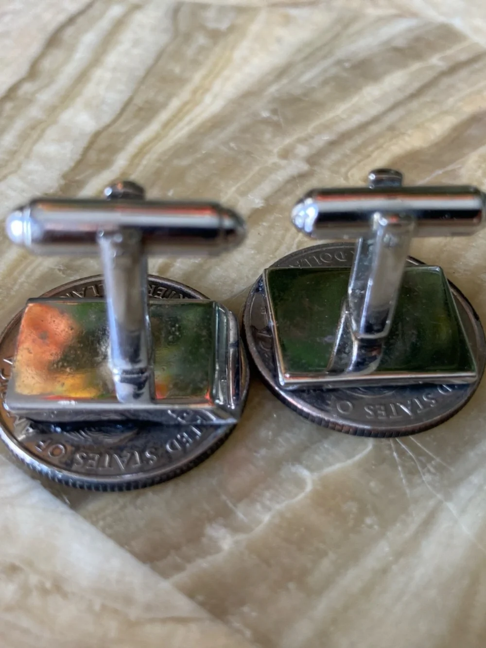 Louisiana State Quarter Coin Cufflinks 2002